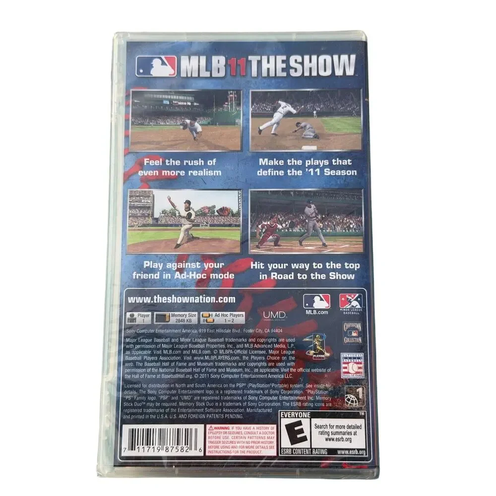 MLB 11 The Show PSP Complete CIB Joe Mauer PlayStation Portable Baseball